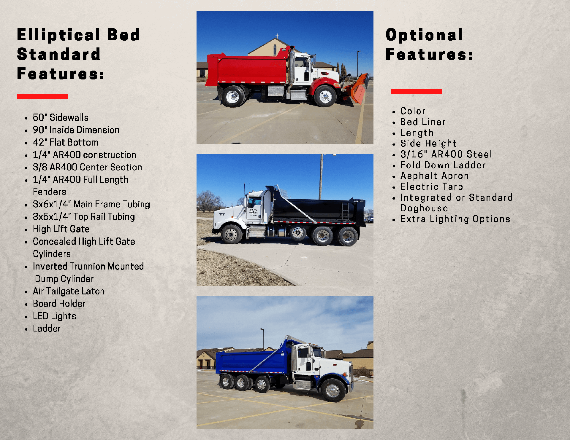 Elliptical Bed Flyer Reed Company, LLC Wamego, Kansas Used Truck